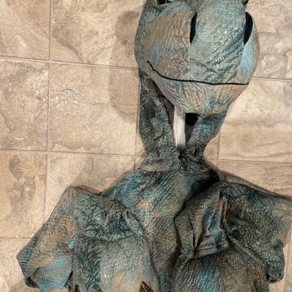 VINTAGE DISNEY STORE ALADAR DINOSAUR MOVIE COSTUME Sz 8-10 jurassic park - Picture 7 of 7